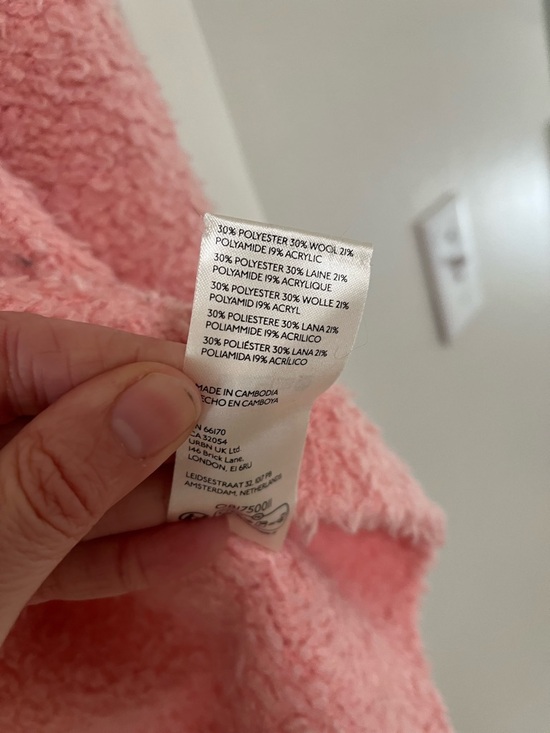 Free People Soft Pink Crew Neck Sweater NWOT - Picture 4 of 4